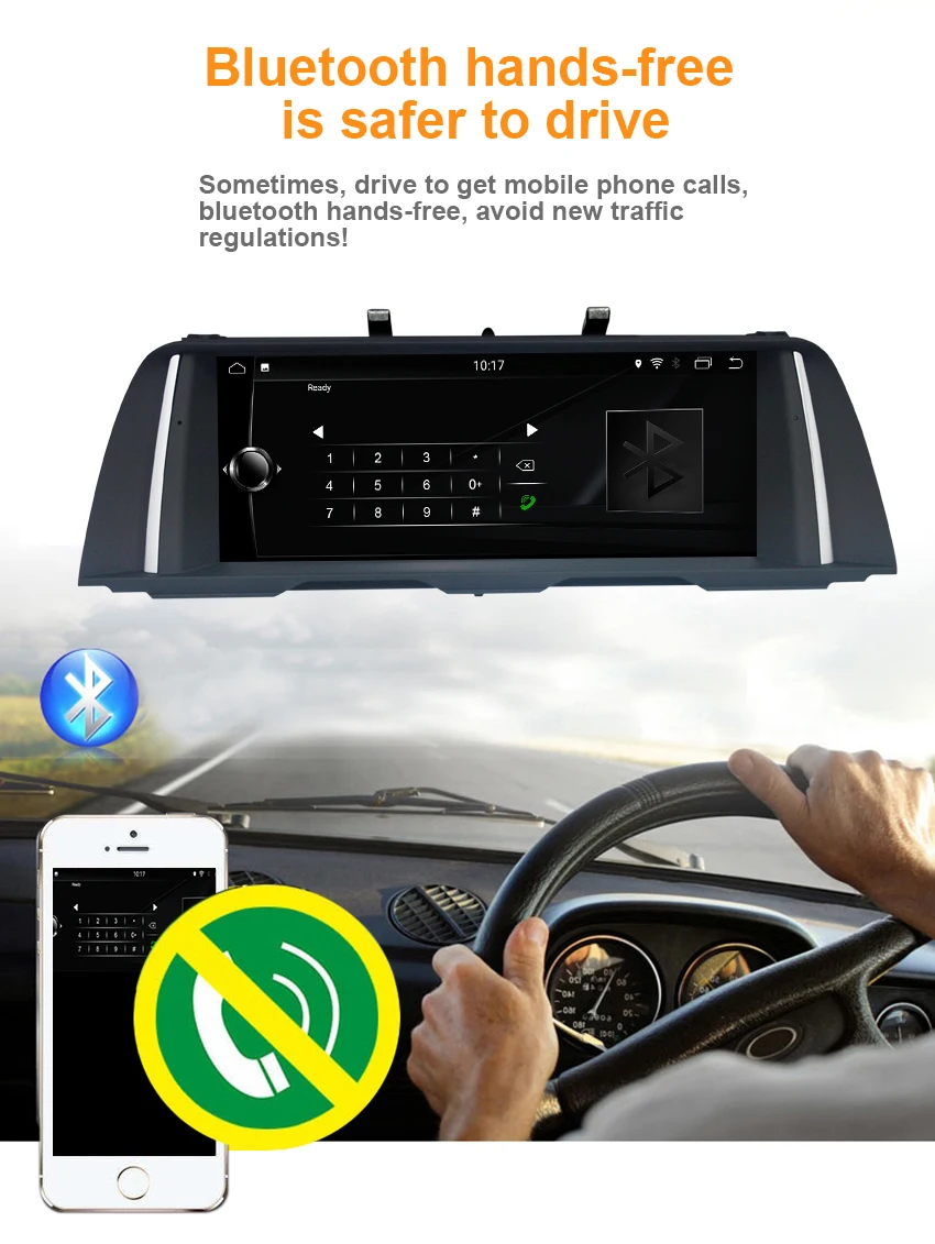 11 Koason Android8.1 2+32G Car Stereo touchscreen Multimedia Player Audio GPS Navigation system for BMW 5 Series F10 F11 NBT