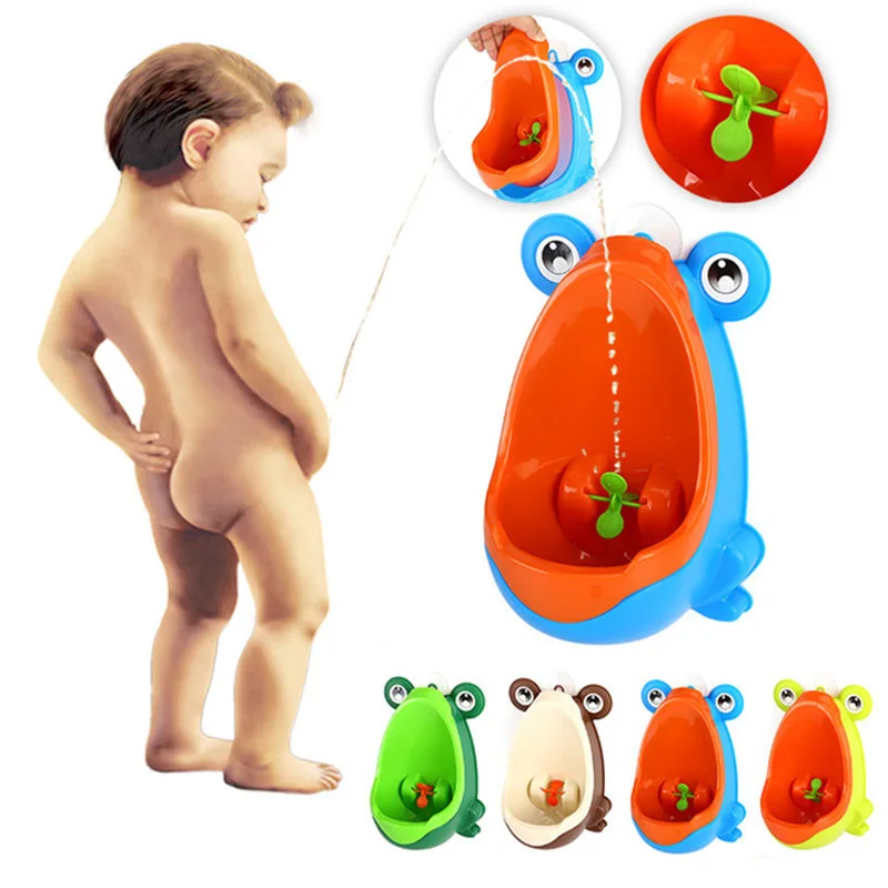 Baby Boy Girl Potty Toilet Training Frog Children Stand Vertical Urinal Boys Penico Pee Infant Toddler Wall-Mounted