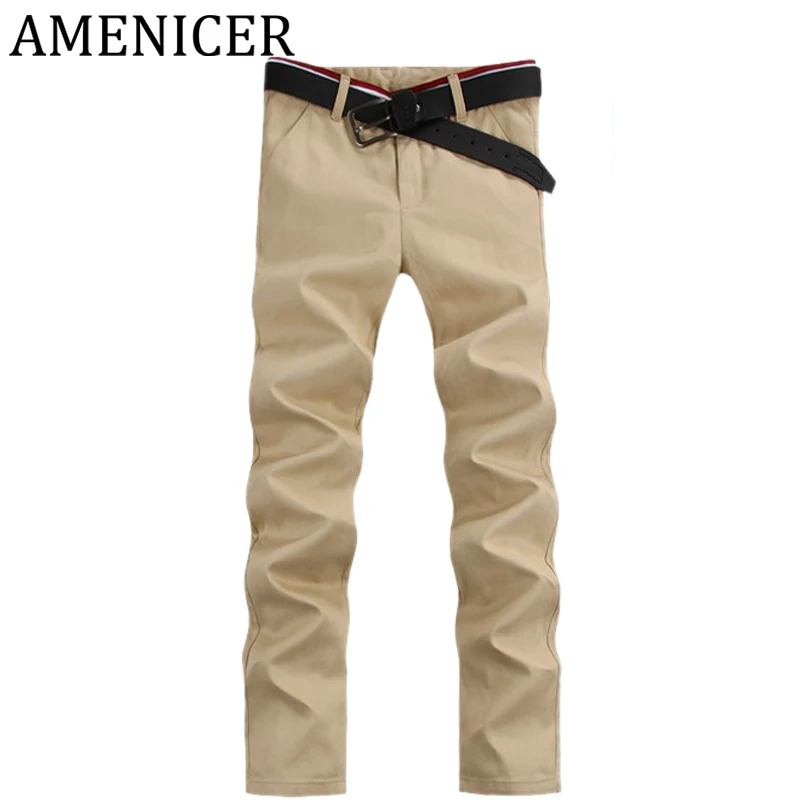 Casual Pant Military Cargo Red Wine Khaki Pants 4 Colo New 2017 Mens s