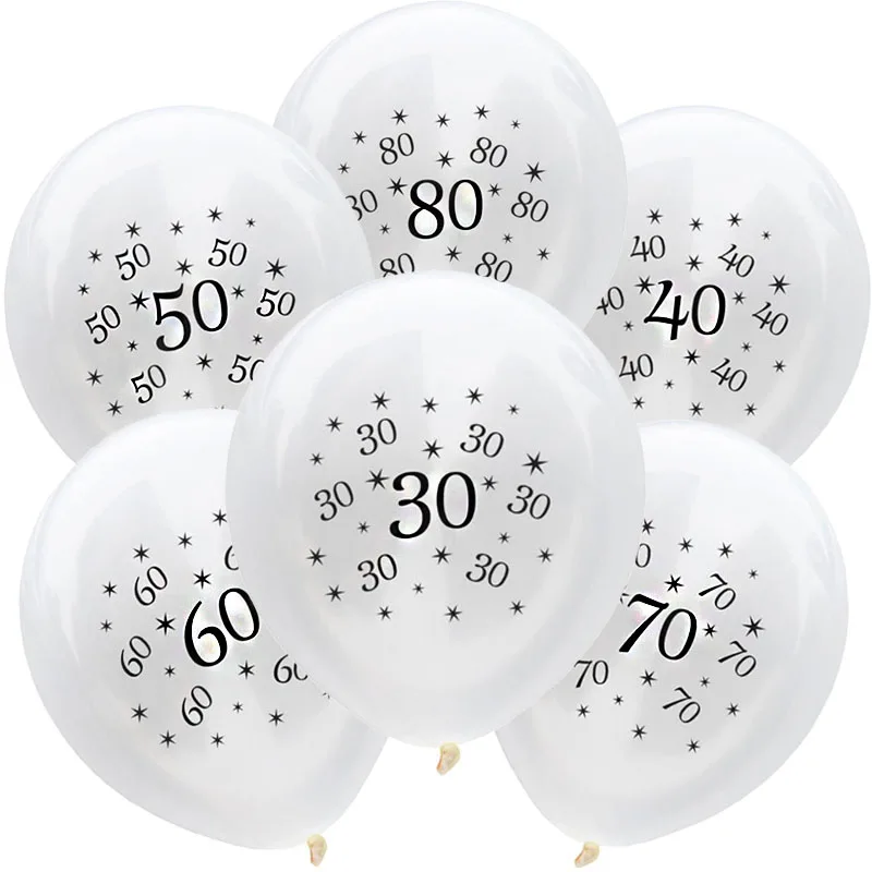 30th шарики ко дню рождения 30 40 50 60 70 80 год День рождения украшения для взрослых воздушные шары для дня рождения воздушные шары для вечерние поставки S6XN