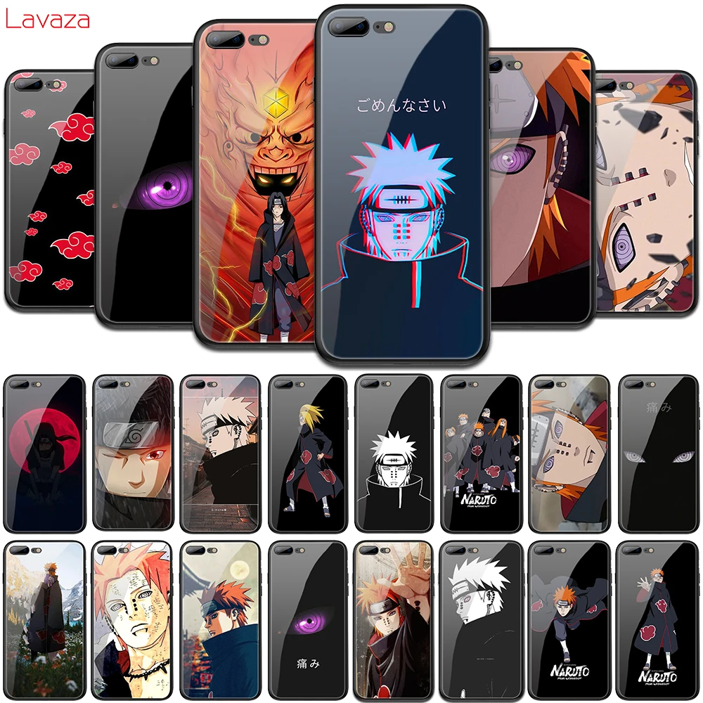 Мягкий чехол из закаленного стекла Lavaza Naruto для iPhone 6 6S 7 8 Plus 5 5S SE XR X XS 11 Pro MAX |