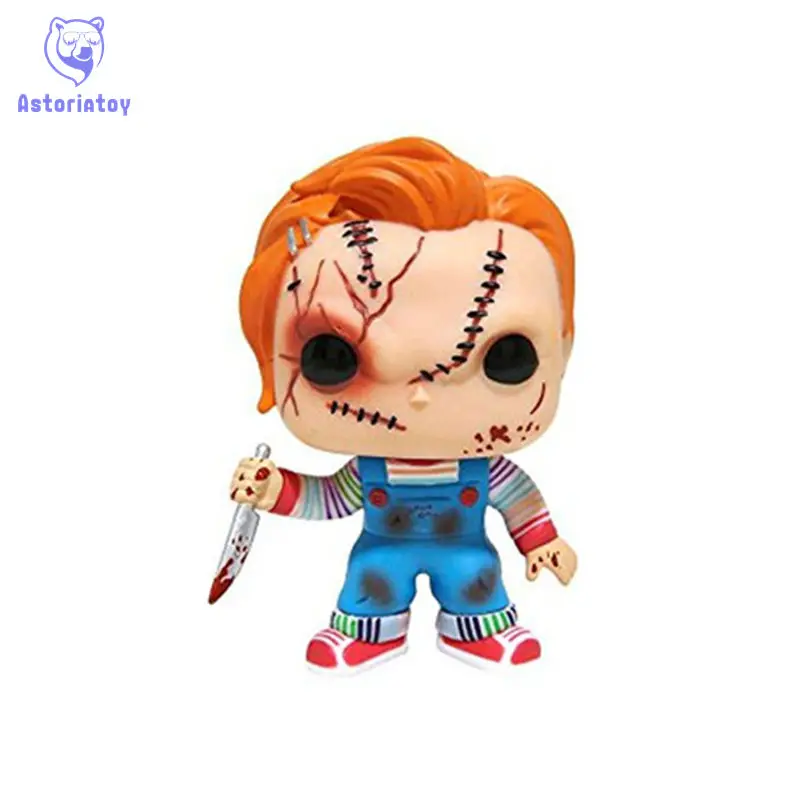 

NEW 10cm Child's play chucky action figure big Bobble Head Q Edition no box for Car Decoration