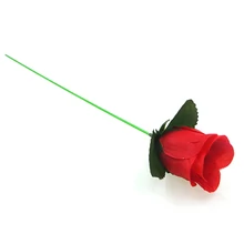 Magic Trick Props Romantic Rose Stage Close Up Magic Trick 25.5CM Torch To Rose Tricks Popular Fire Flame Appearing Flower