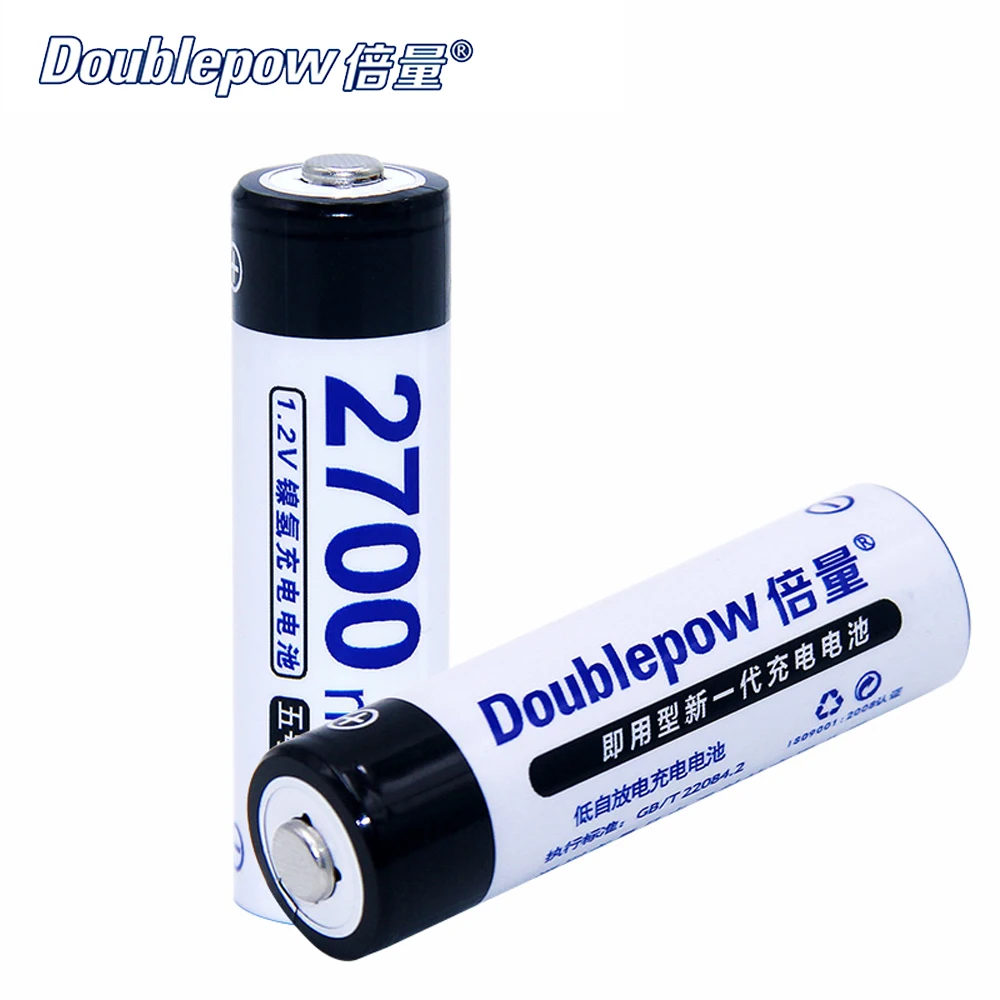 4 шт. AA Аккумуляторная батарея 1 2 V 2700mAh Ni MH предварительно заряженная pilhas recarregaveis