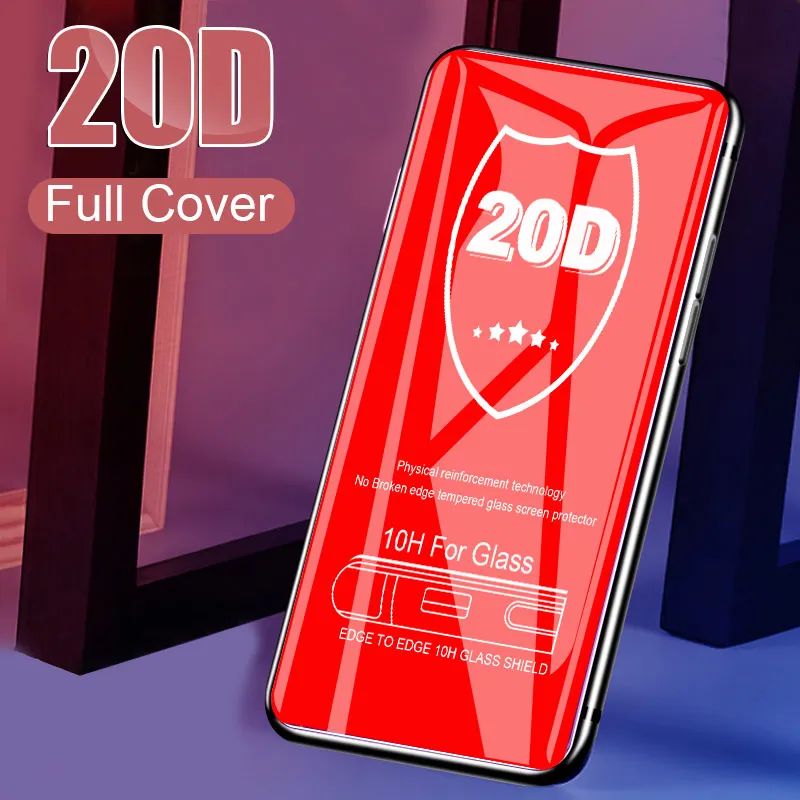

20D Curved Tempered Glass On The For Samsung Galaxy A10 A30 A50 A7 A8 2018 Protective Film A7 M10 M20 M30 Screen Protector Glass