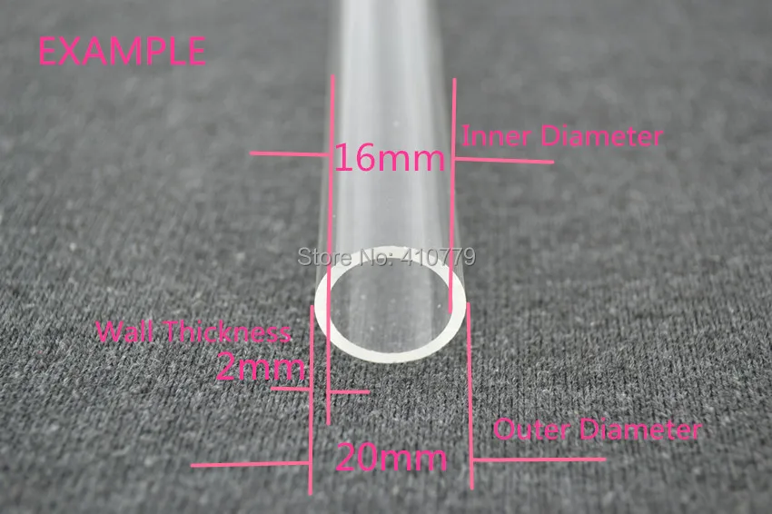 5 THZ Acrylic Plexiglass Clear Tube (5)