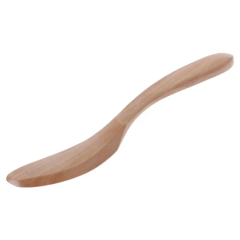 Лидер продаж дерево масло лопатка для торта деревянный разбрасыватель древесины Шпатель скребок сервировки обеденная посуда