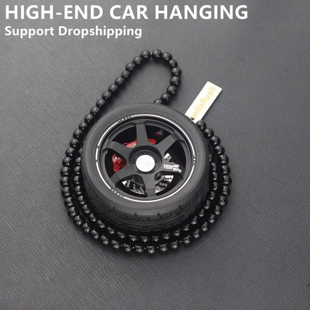 

Auto Decoration Pendant For Car Wheel Keychain Key Ring Car Mirror Hanging Ornament Key Chain Keyring Pendant For Car Hanging