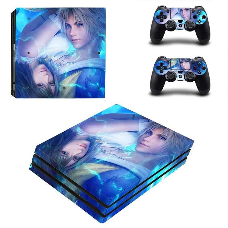 Final Fantasy XV PS4 Pro Skin Play station 4 Pro sticker FF15 PS 4 Pro sticker s для игровой консоли и двух контроллеров - Цвет: YSP4P-0822