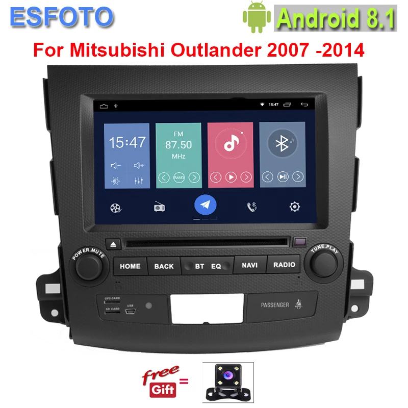 Сенсорный экран Android 8 1 автомобильный Dvd gps плеер 2 DIN радио для Mitsubishi Outlander 2008 2014