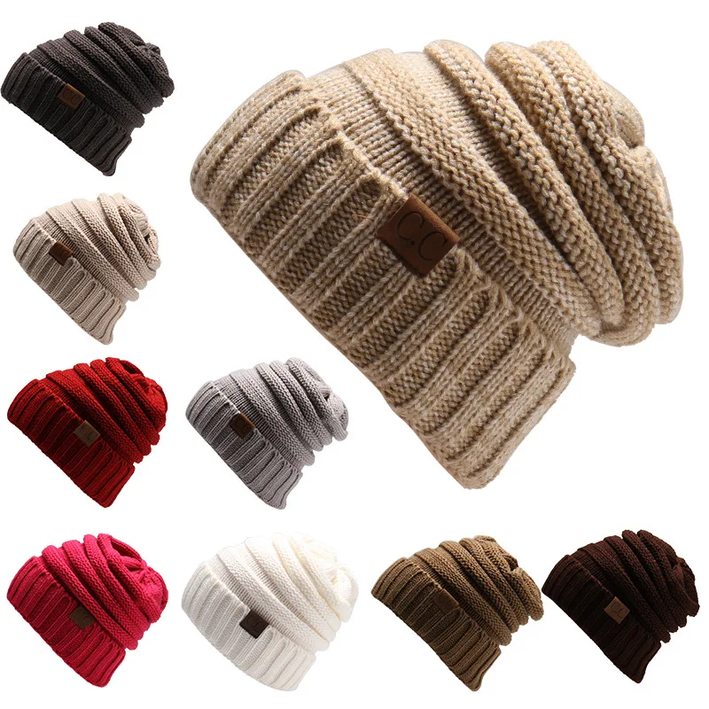 

Unisex Hats Knitted Cap Woman Beaines For Winter Breathable Men Gorras Simple Hats Warm Solid Casual Lady Beanies