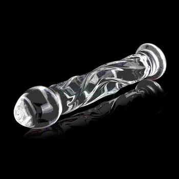 Adult Games Pyrex Glass Dildo Anal Plug Sex Toys Crystal Beads Butt Stopper Fake Penis Vagina Stimulator Sex Toys for Women Men 3