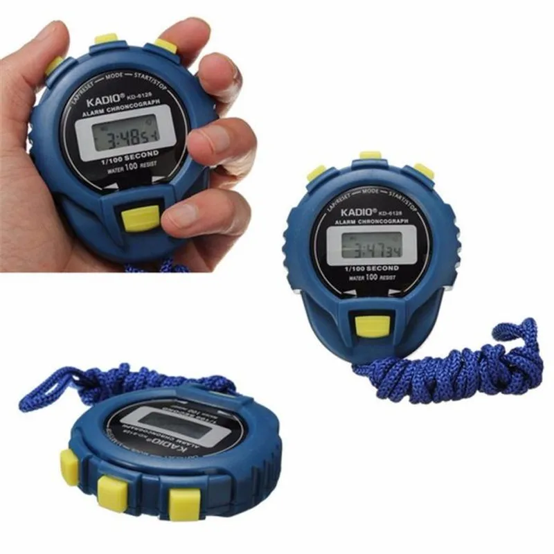 New Sports Stopwatch Professional Handheld Digital LCD Sports