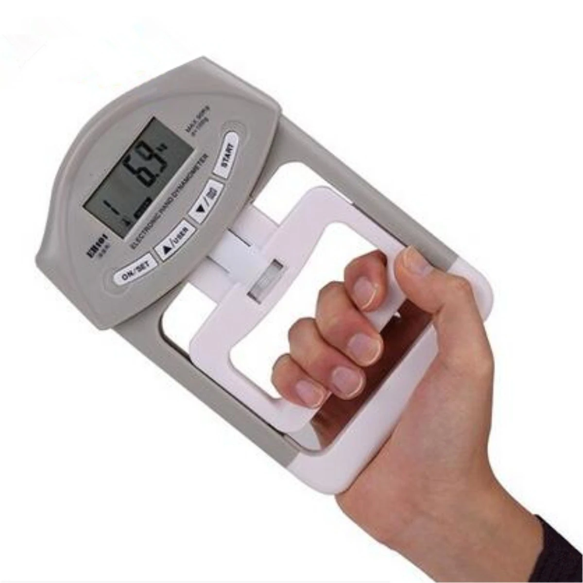 90kg/198Ib Digital LCD Dynamometer Hand Grip Power Measurement Body Building Gym Exercises Mucle Gripper Strength Meter