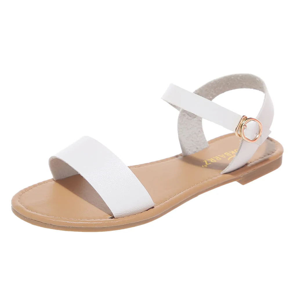Летние женские сандалии; Женская обувь в римском стиле; сандалии на плоской подошве с открытым носком; модная повседневная обувь; sandalias de verano para mujer# py