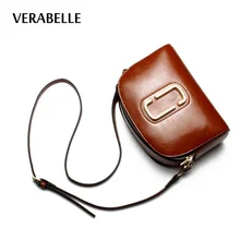 VERABELLE high quality vintage bohemian oil waxing split font b leather b font shoulder font b