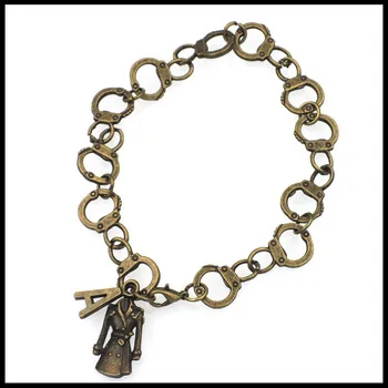 2017 Pretty little liars tv inspirational bracelet  A coat get a secret handcuff charm bracelet BF190