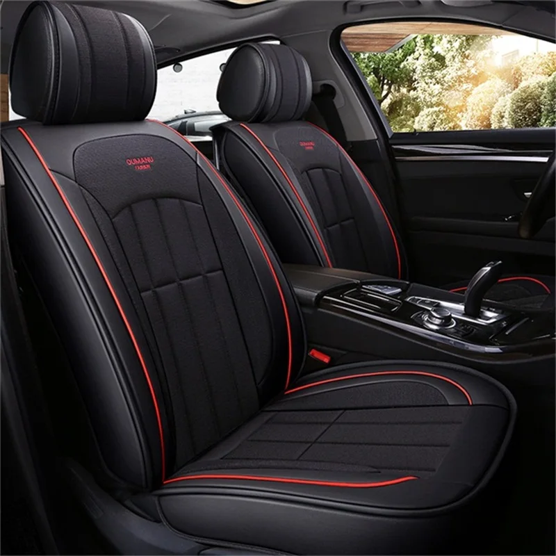 

leather linen car seat cover for i miev colt lancer eclipse cross rvr asx outlander sport outlander pajero sport pajero montero