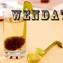 Кухонная посуда для бара, ситечко для чая, пластмассовое ситечко для чая с музыкальными нотами, ситечко для чая с шариками, 20 шт./лот