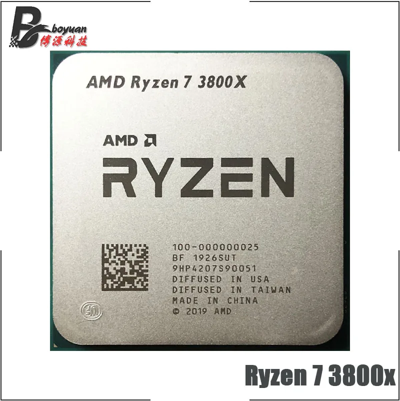 Процессор AMD Ryzen 7 3800X R7 3800X3,9 GHz Восьмиядерный шестнадцп процессор 7NM L3 = 32M 100-000000025 Socket AM4, но без вентилятора