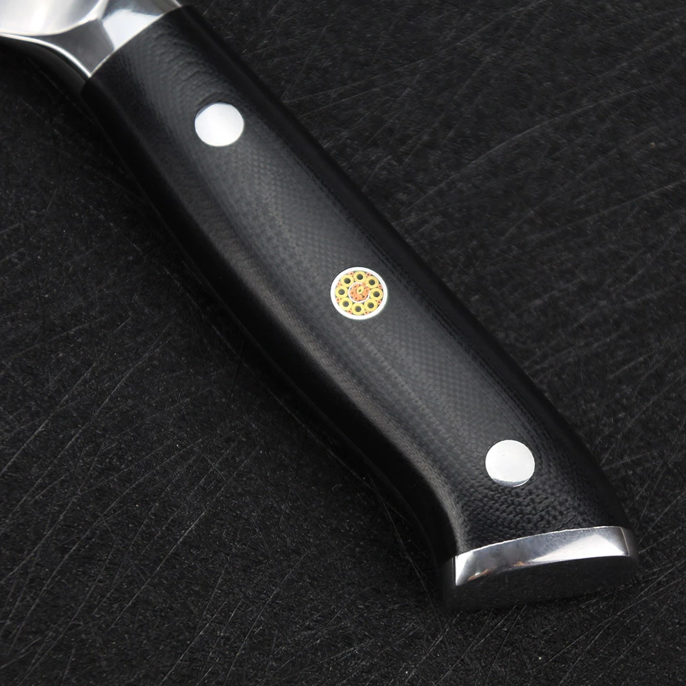 SUNNECKO 8 дюймов нож для хлеба японский VG10 стальное лезвие Дамасская режущая бритва острый кухонный инструмент для приготовления пищи G10 Ручка