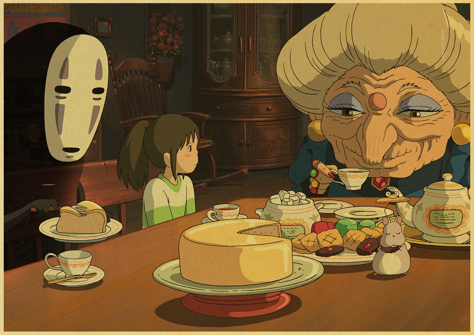 Miyazaki Hayao винтажный постер высокого качества с изображением призраков настенный