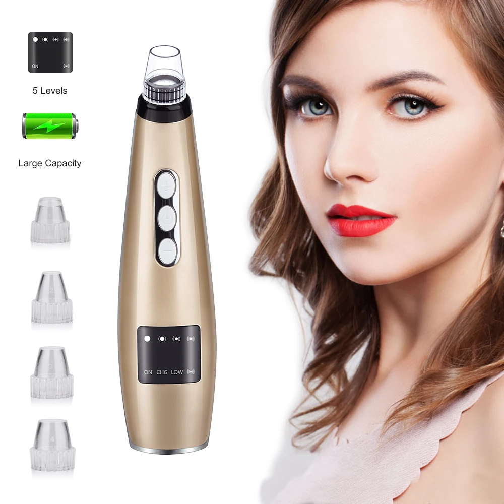 

New Blackhead Remover Face Clean Pore Vacuum Acne Pimple Removal Vacuum Suction Tool Facial Diamond Dermabrasion Beauty Machine