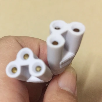 

10pcs 3 pin LED Tube Connector 30cm Three-phase T5 T8 Led Lamp Lighting Connecting Double-end Cable Wire