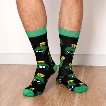

FALOSHA New Style Men Women Unisex Flower Bird Novelty Pattern Socks Four Seasons Cotton Couple Socks Contrast Cute Socks Women