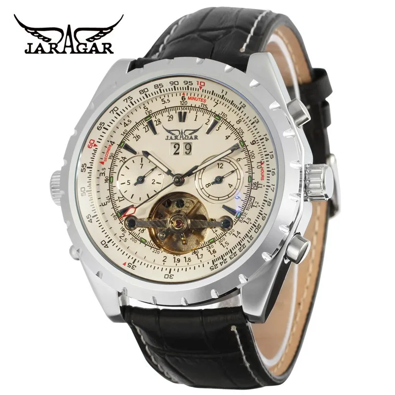 Photochromic Glass Silver Skeleton Dial Stainless Steel Bracelet Band Automatic Winding Mechanical Wrist Men s Watch