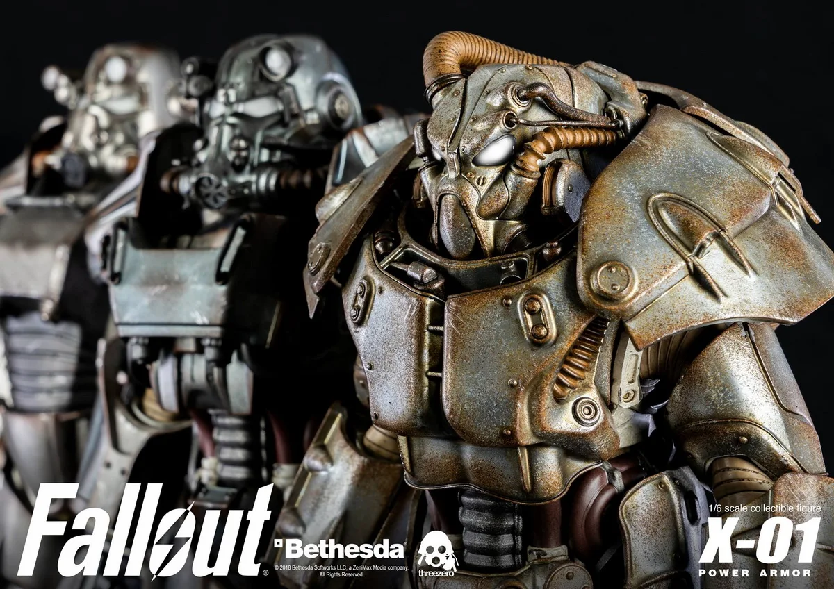 Оригинальная фигурка ThreeZero 1/6 Fallout 4 X-01, мощная броня, меха бетеста, коллекция, фигурка для фанатов, подарок на праздник