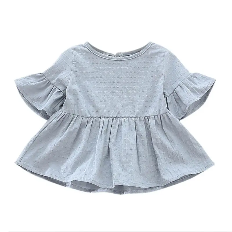 

Baby Kids Girls Crew Neck Party Mini Dress Tops Shirts Sundress Clothes F29