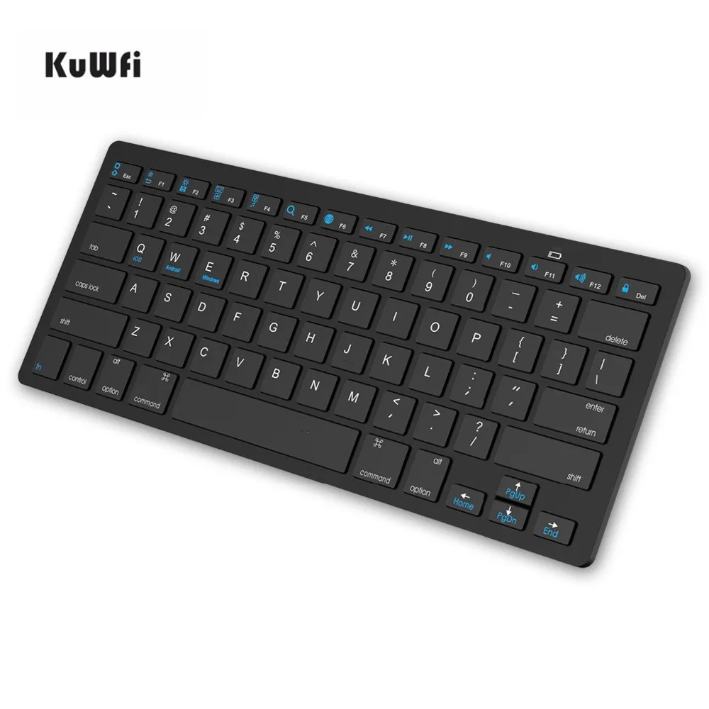 KuWfi ультра-тонкая USB Беспроводная клавиатура 3 0 для apple iPad серии iOS/Windows | Компьютеры