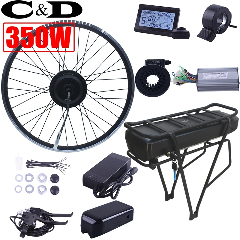 Excellent 36V 350W 48V 500W XF 15F 15R motor MXUS brand ebike kit Electric bike conversion kit  without battery LED LCD display optional 46