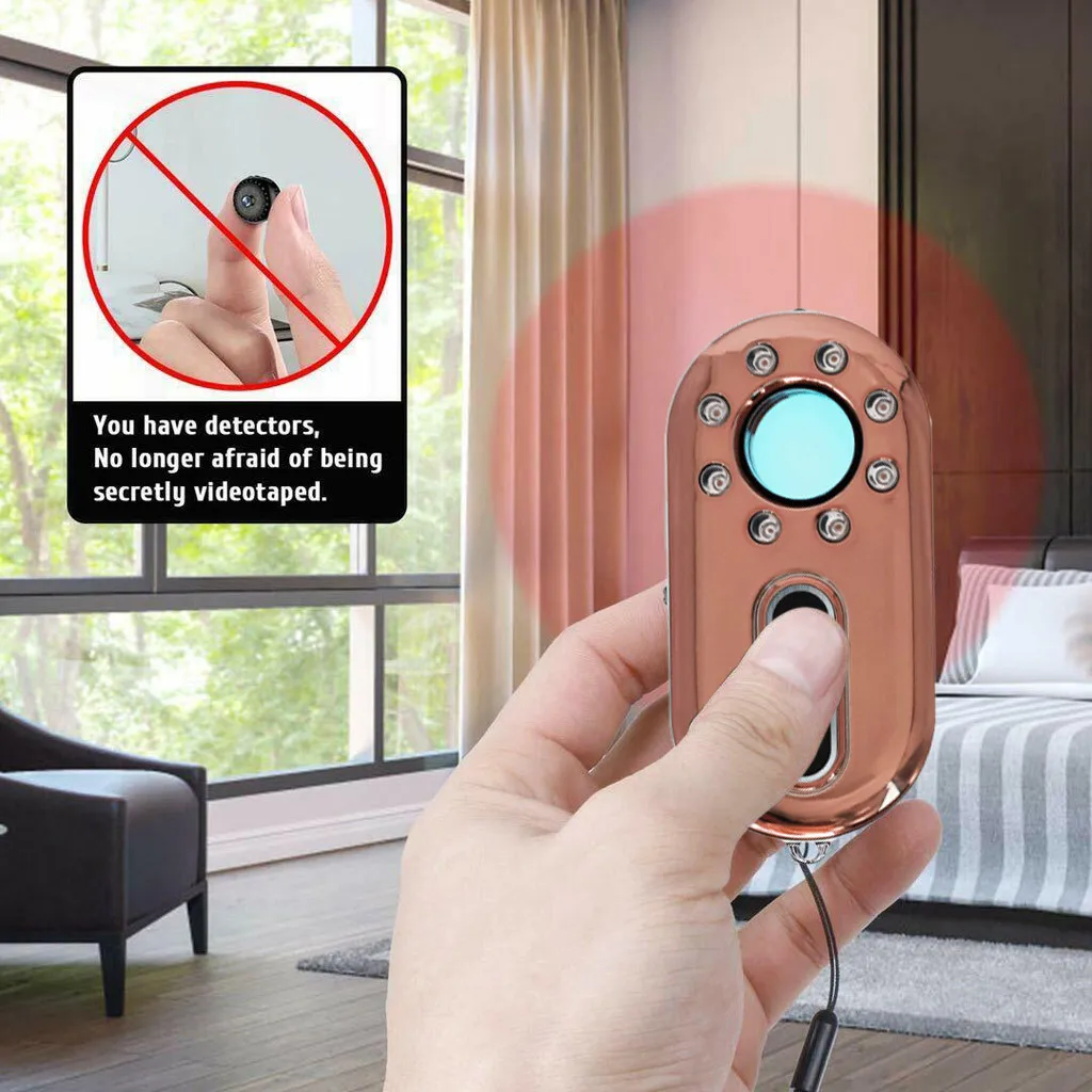 

Multifunctional Infrared Detector Camera Detector Infrared Anti-Spys Detector Mini LED Flashlight Safe Sound Personal Alarm