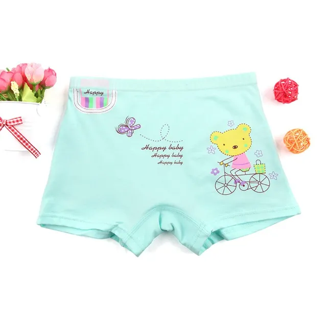 5PCS/LOT Girls Baby Adorable Cartoon Boxer Short Baby Modal Cotton Soft Ventilate Underwear Underpant