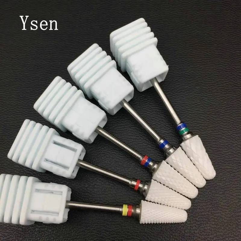 

1PC Ceramic Nail Drill Bits Electric Sharp Cutting Rotary Burrs Device for Manicure And Pedicure Art Tools Nail Files