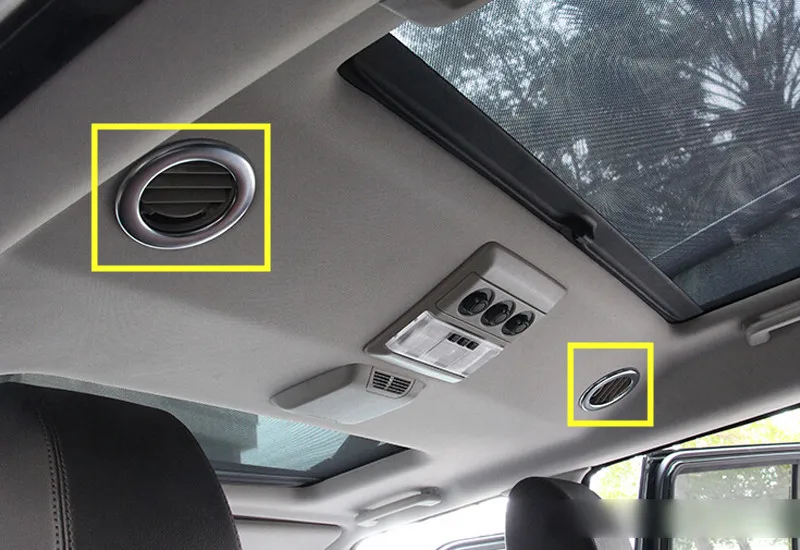 For Land Rover LR4 Discovery 4 2010 2015 ABS Chrome Inner Sunroof Air