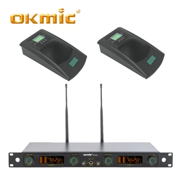 

OKMIC UHF true diversity OK-392U+OK-871T High quality Conference wireless microphone system digital ID pilot series