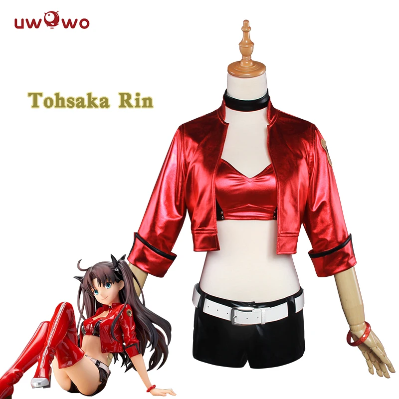 UWOWO Tohsaka Rin Cosplay TYPE-MOON RACING VER. Fate Grand Order Cosplay Rin Tohsaka Fate Grand Order Costum Women 