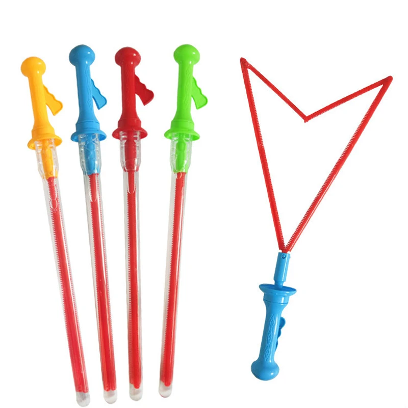 

2018 Outdoor Toys Children Blowing bubble bubble gun toy Western bubble sword and children party birthday gift Color Random