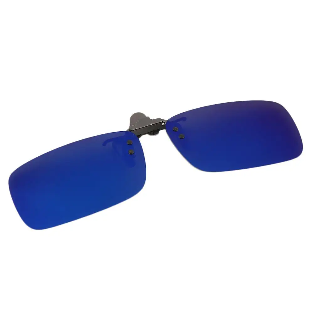 Высочайшее Качество Ретро Открытый Спорт Поляризованные клип на флип-Солнцезащитные очки для женщин для вождения продвижение - Цвет: blue and silver