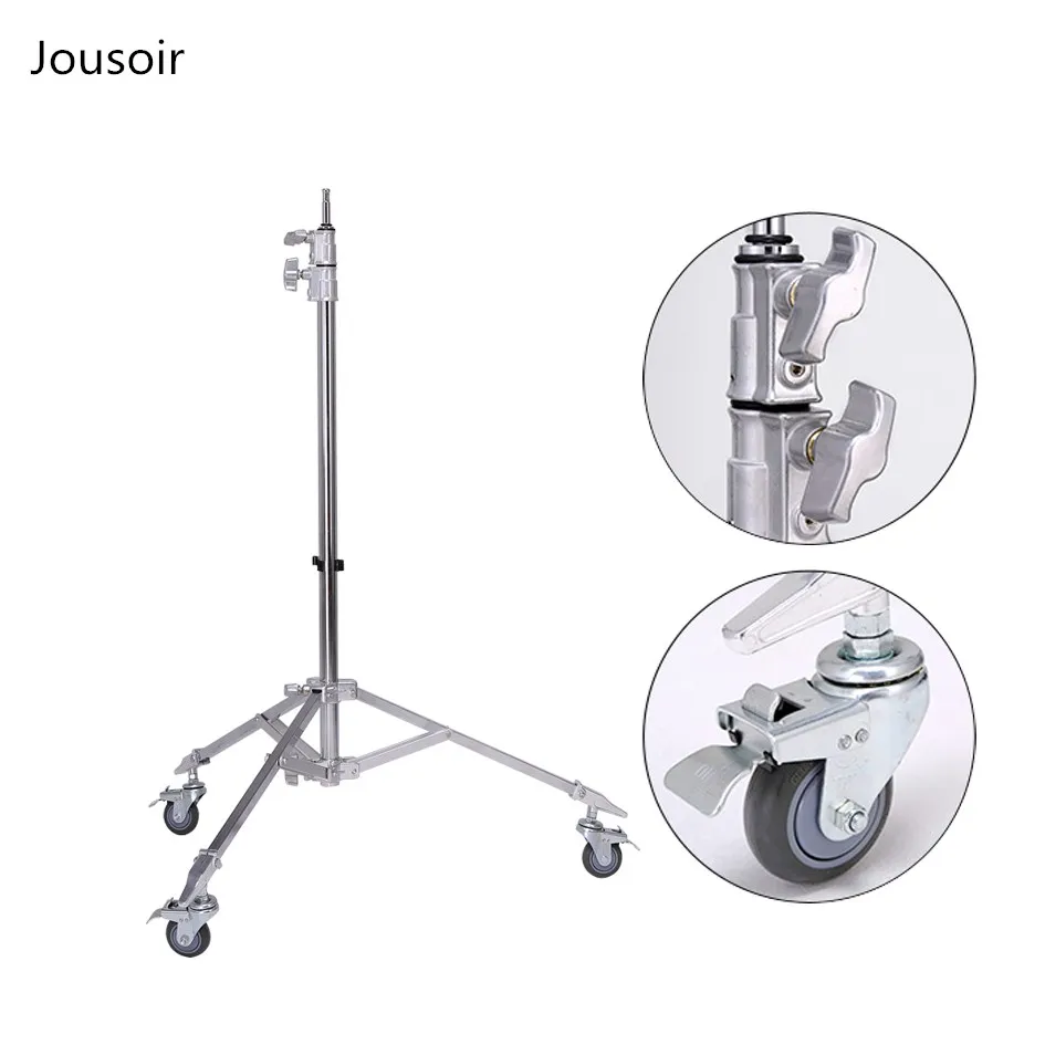 ALUMOTECH-10-Feet-height-Load-22-lbs-Heavy-Tripod-stand-with-wheel-For-camera-studio-Moive