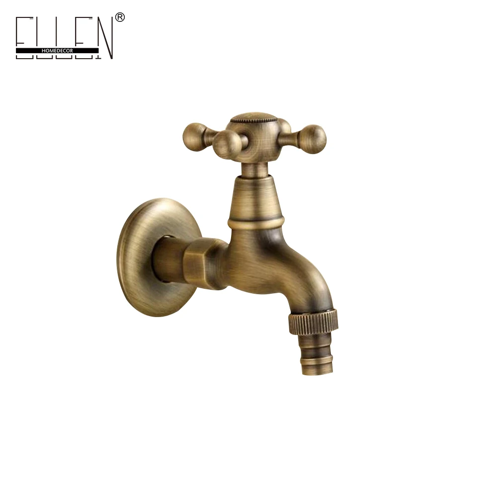 Antike Bronze Wasserhahn Garten Bibcock Waschmaschine Wasserhahn