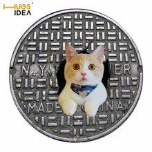 HUGSIDEA Симпатичные животные кошка 3D печати Круглый Гобелен круглый пляж бросить гобелен Home Decor хлопок покрытие стола диван кровать ковры коврики