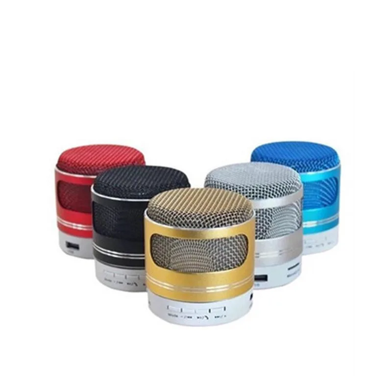 

Bluetooth With Mic Speakers Stereo Sound Support FM Radio TF Card Loudspeaker LED Metal Surface Portable Music Play
