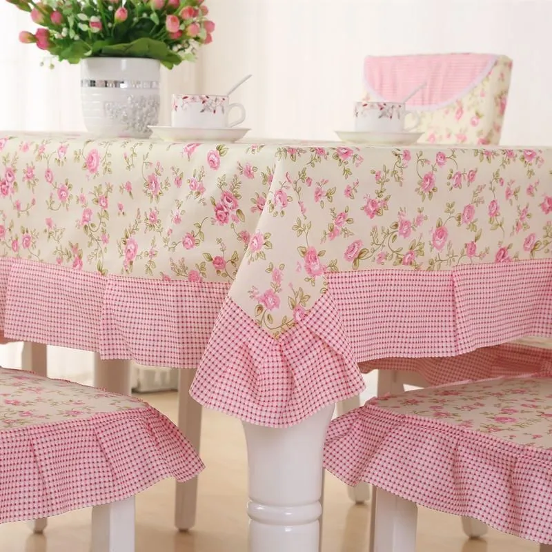  Purple Dinning Tablecloth Bowknot Bind Package Type Back Chair Cover Chair Cushion Set 110*160cm Re