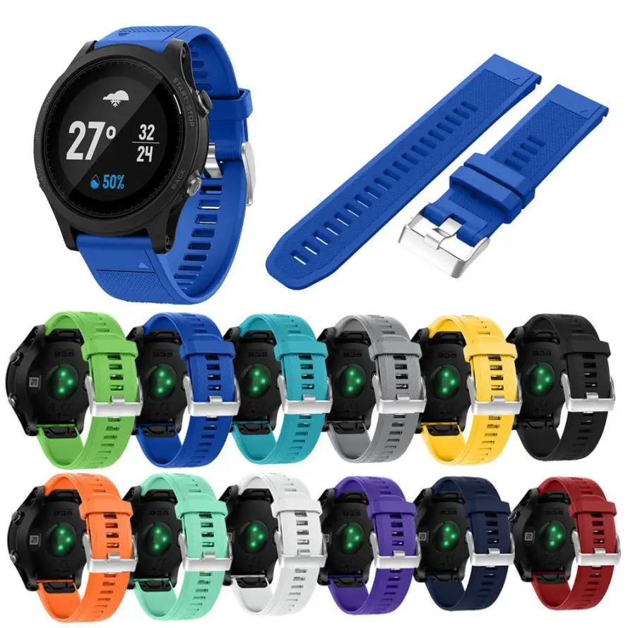 Сменный силиконовый быстросъемный комплект, ремешок для Garmin Forerunner 935, резиновый ремешок для часов, держатель 22 мм, Прямая поставка