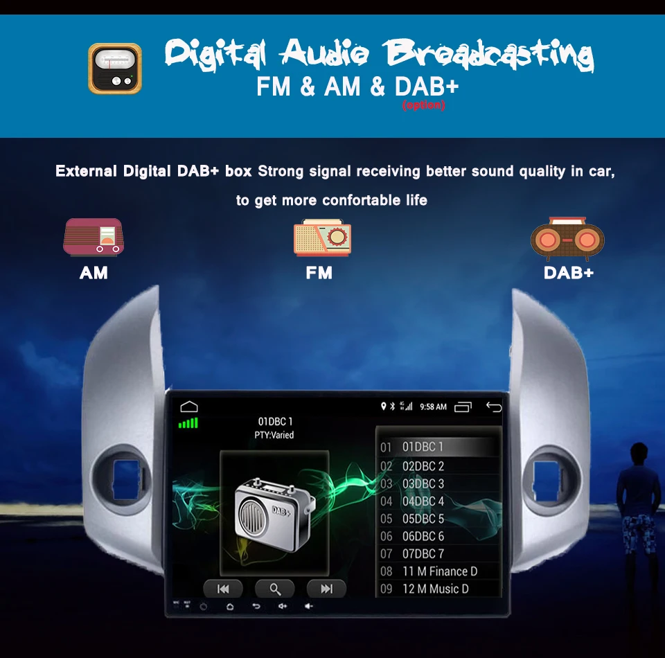 Flash Deal 1024*600 Android 9.0 car dvd player for Toyota RAV4 Rav 4 2007 2008 2009 2010 2011 2 din 1024*600 gps navigation wifi Head unit 15