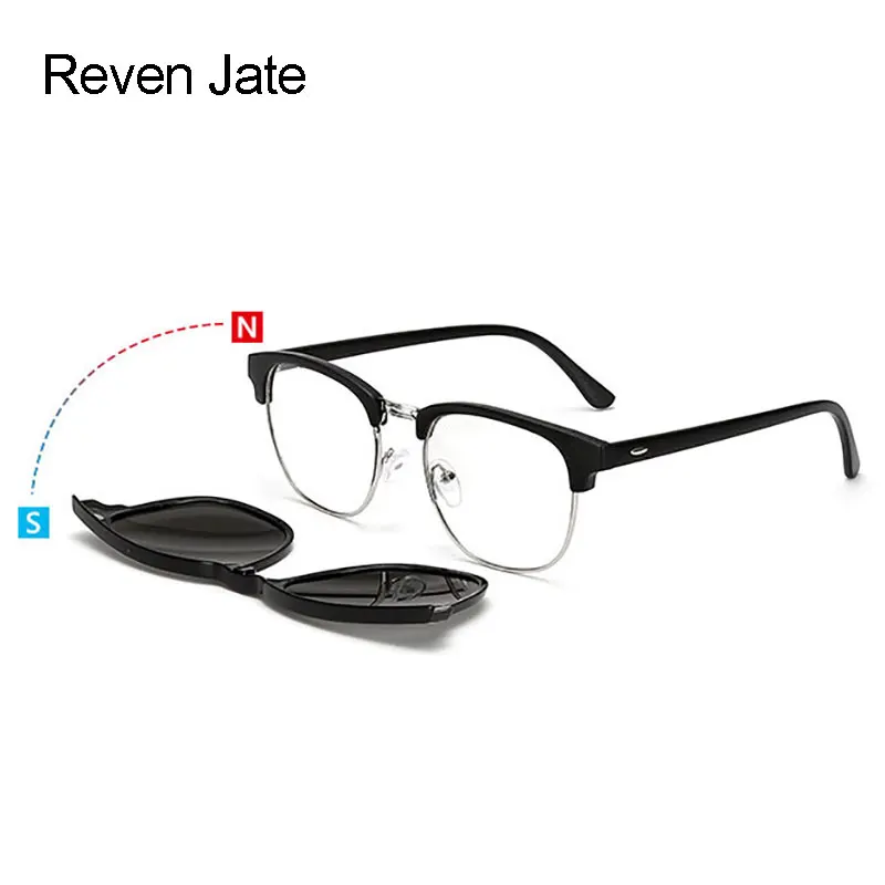 

Reven Jate Magnetic Sunglasses Clip-ons Polarized Sunshades for Men and Women Colorful Mirror Coating Finish Sunwear